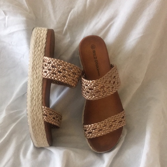 Double Strap Espadrille Flatform - Picture 4 of 8